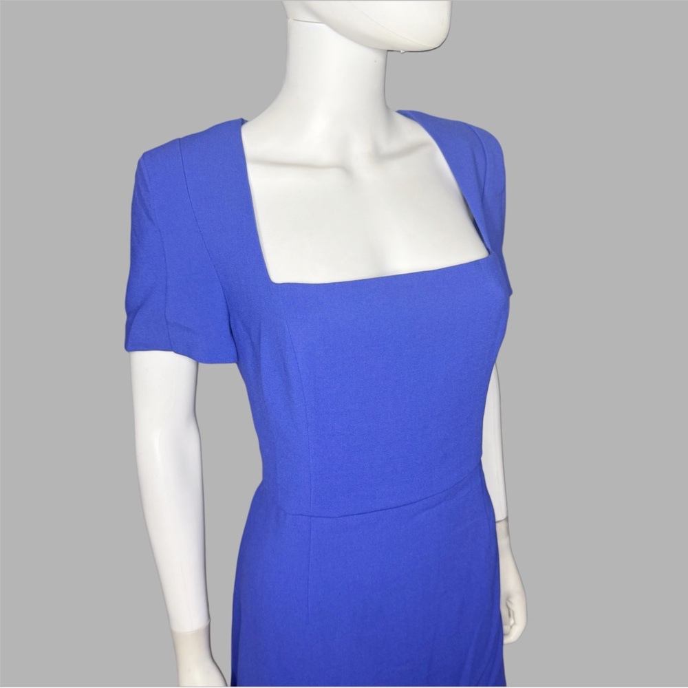 French Connection Royal Blue Whisper Short Sleeve Sheath Dress‎ - Picture 3 of 6